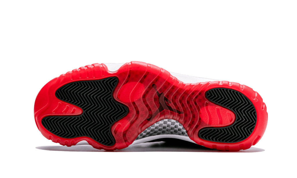 Nike Mens Air Jordan 11 Retro "Bred" Black/Varsity RedWhite Leather Basketball Shoes