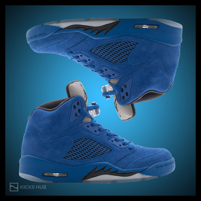 Nike Air Jordan 5 Retro Blue Suede