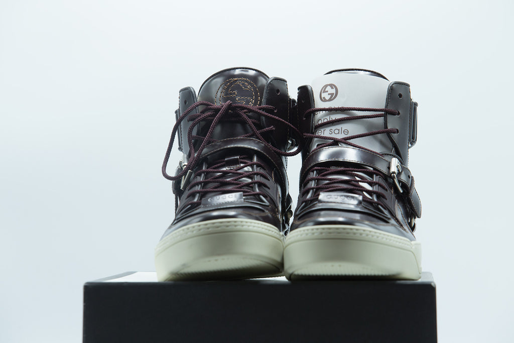 GUCCI Leather Sneaker With Horsebit