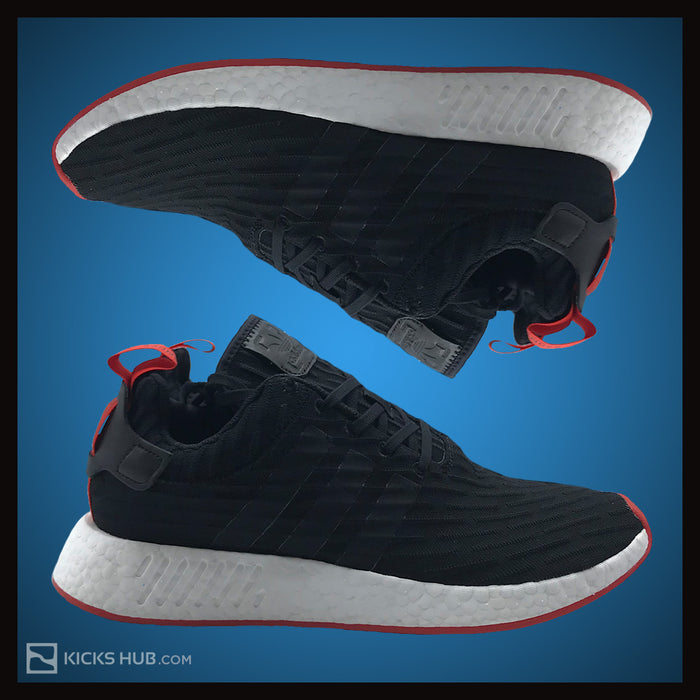 Adidas Originals NMD R2 Primeknit - black/red